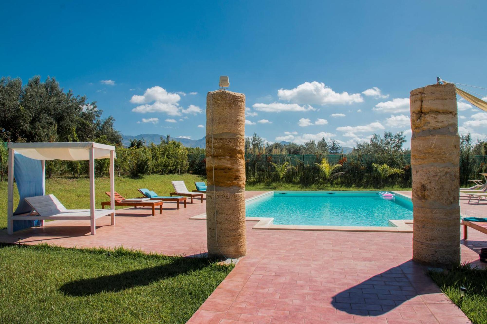 Villa Con Piscina Casale Di Gio Nel Golfo Di Castellammare Partinico Buitenkant foto