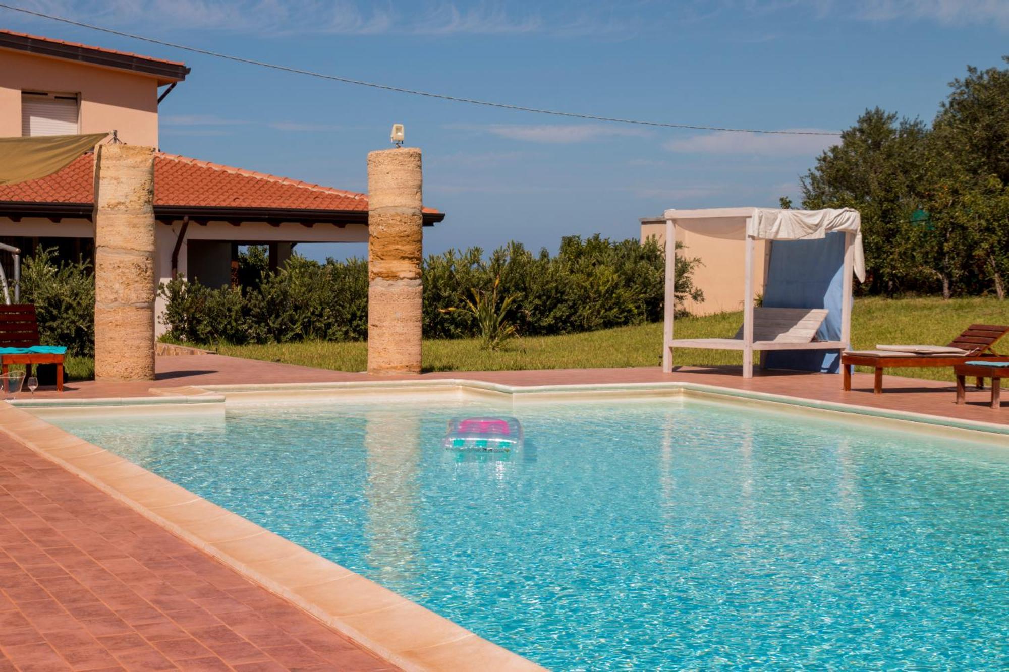 Villa Con Piscina Casale Di Gio Nel Golfo Di Castellammare Partinico Buitenkant foto